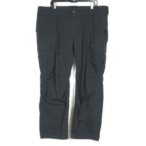 Under Armour Dark Blue Stretch Canvas Cargo Pants Straight Leg Men's 42 X 30